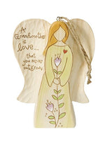 Grandmother Angel Figurine with Twine String, 4-1/2"