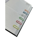 Pack of 100 Assorted Coloured 28mm Paper Clips in Hang Pack