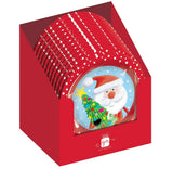 Pack of 6 Santa Claus Christmas Round Paper Bowls 16.5cm