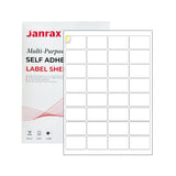 Pack of 3200 White 49x30mm Self Adhesive Labels (32 Labels per A4 Sheet)