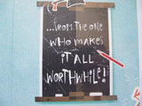 Owl Design Teacher Thanks Thank you Card