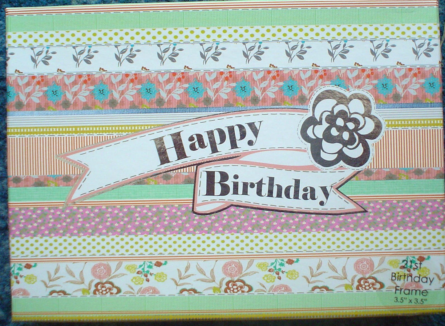 Laura Darrington Collection Happy 21st Birthday  Wooden Picture Frame 