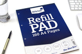 A4 160 Pages 5mm Squares Ruled Refill Pad (210 x 297mm)