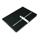 Single B5 96 Sheets Ruled PU Leather Hardcover Notebook with Button Closure