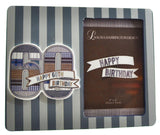 Laura Darrington Denim Collection Wooden Picture Frame, 60th Birthday