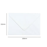 Pack of 50 White 100gsm 111x159mm Gummed Envelopes