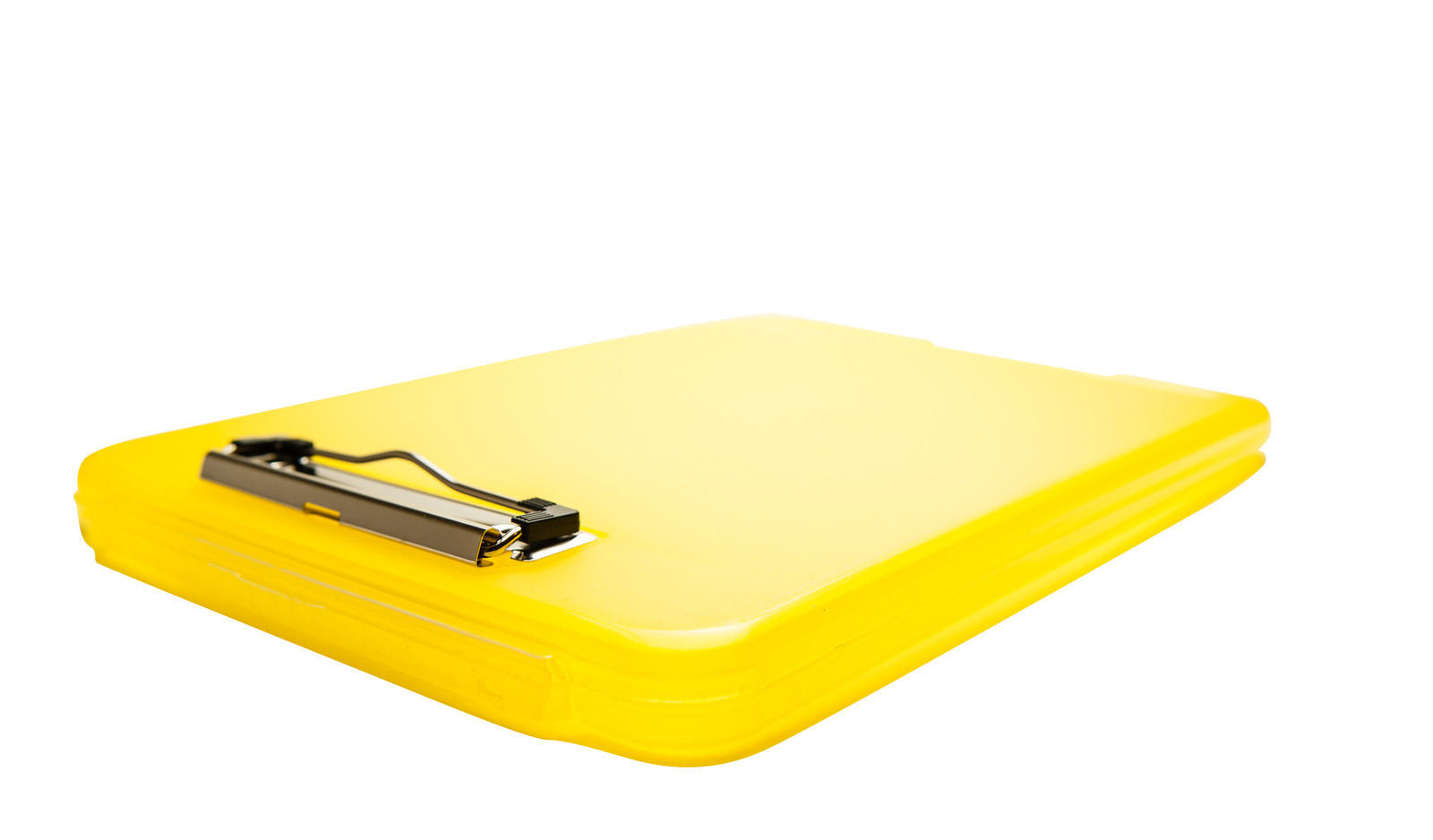 A4 Yellow Clipboard Box File - Storage Filing Case
