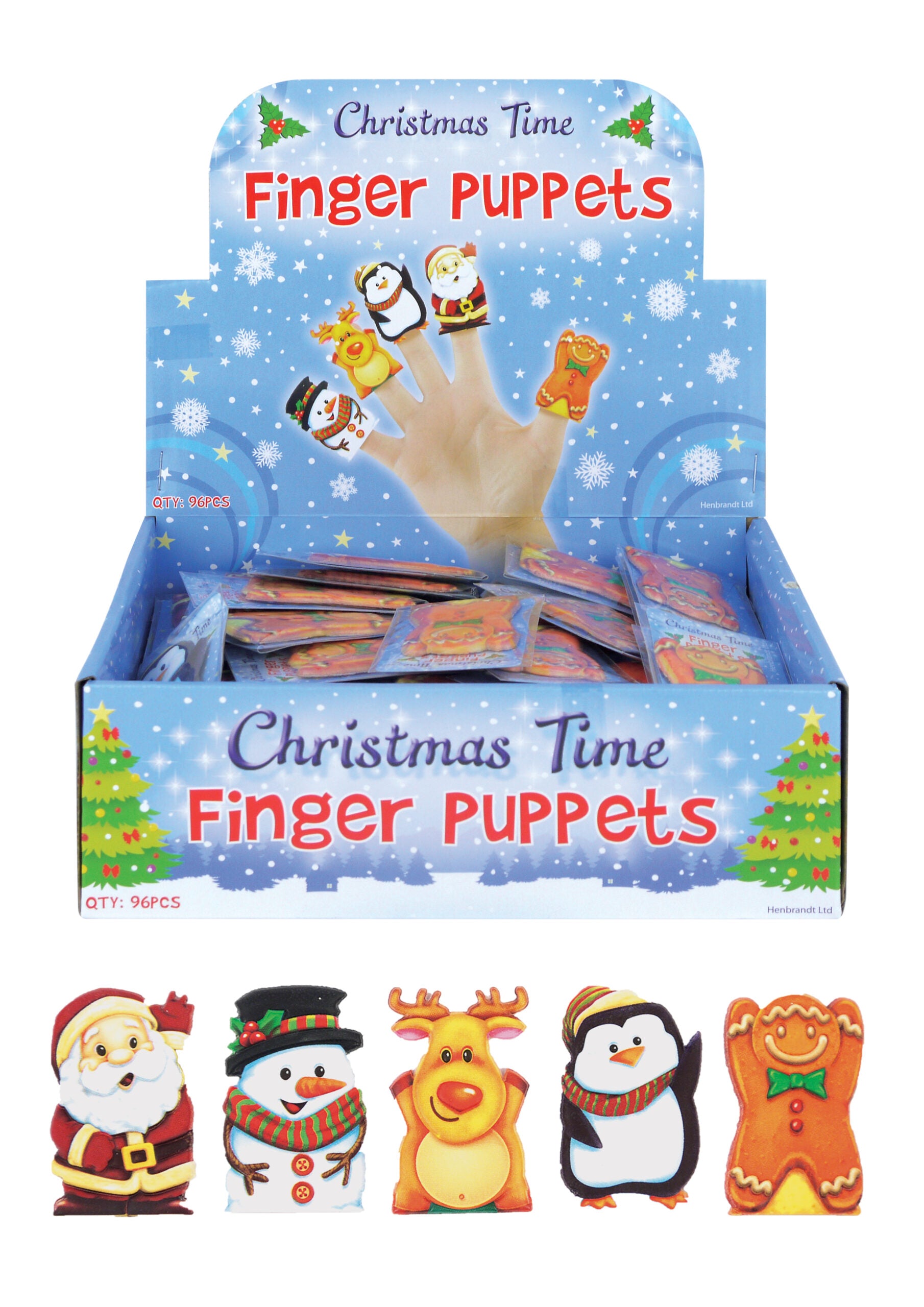 Single Christmas Finger Puppet {DC}