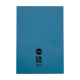 Rhino A4 48 Page Light Blue with Cream Tinted Paper 8mm Lined with Margin Exercise Book