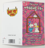 On Your Wedding Day Remember The Secret Humour Card Congratulations