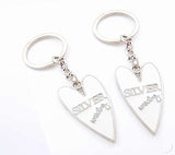 Wendy Jones Blackett Designer Silver anniversary Set of 2 Keyrings