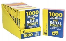 1000 Raffle & Cloakroom Tickets
