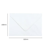 Pack of 50 White 100gsm 108x152mm Gummed Envelopes